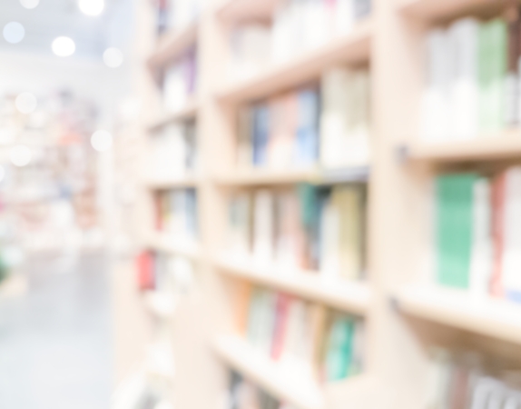 library bookshelves